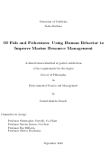 Cover page: Of Fish and Fishermen: Using Human Behavior to Improve Marine Resource Management