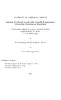 Cover page: Learning Tree-Based Models with Manifold Regularization: Alternating Optimization Algorithms