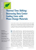 Cover page: Thermal Time Shifting: Decreasing Data Center Cooling Costs with Phase-Change Materials