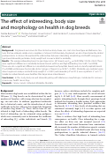 Cover page: The effect of inbreeding, body size and morphology on health in dog breeds