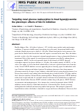 Cover page: Targeting renal glucose reabsorption to treat hyperglycaemia: the pleiotropic effects of SGLT2 inhibition