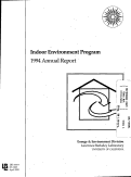 Cover page: Indoor Environment Program - 1994 Annual Report