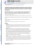 Cover page: “A National Study Demonstrating the Need for Improved Frailty Indices for Preoperative Risk Assessment of Common Urologic Procedures”