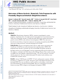 Cover page: Outcomes of Monochorionic, Diamniotic Twin Pregnancies with Prenatally Diagnosed Intertwin Weight Discordance