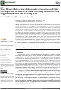 Cover page: Trace Element Interactions, Inflammatory Signaling, and Male Sex Implicated in Reduced Growth Following Excess Oral Iron Supplementation in Pre-Weanling Rats