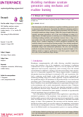 Cover page: Modelling membrane curvature generation using mechanics and machine learning.