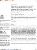 Cover page: Opportunities to design better computer vison-assisted food diaries to support individuals and experts in dietary assessment: An observation and interview study with nutrition experts.