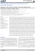 Cover page: Mitochondrial mutations and polymorphisms in psychiatric disorders.