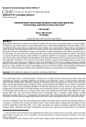 Cover page: PRESERVATION OF EDUCATIONAL INEQUALITY IN DOCTORAL EDUCATION: Tacit Knowledge, Implicit Bias and University Faculty by Anne J. MacLachlan, UC Berkeley CSHE 1.17 (January 2017)