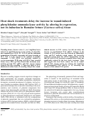 Cover page: Heat shock treatments delay the increase in wound-induced phenylalanine ammonia-lyase activity by altering its expression, not its induction in Romaine lettuce (Lactuca sativa) tissue