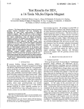 Cover page: Test Results for HD1, a 16 Tesla Nb3Sn Dipole Magnet