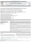 Cover page: Current use of the National Surgical Quality Improvement Program surgical risk calculator in academic surgery: a mixed-methods study.