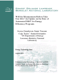 Cover page: Will the Measurement Robots Take Our Jobs? An Update on the State of Automated M&amp;V for Energy Efficiency Programs: