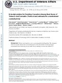 Cover page: N-acetylcysteine for smoking cessation among dual users of tobacco and cannabis: Protocol and rationale for a randomized controlled trial.