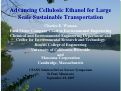 Cover page: Advancing Cellulosic Ethanol for Large Scale Sustainable Transportation