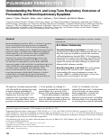 Cover page: Understanding the Short- and Long-Term Respiratory Outcomes of Prematurity and Bronchopulmonary Dysplasia