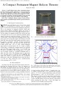 Cover page: A Compact Permanent-Magnet Helicon Thruster
