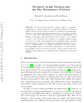 Cover page: Streamed graph drawing and the file maintenance problem