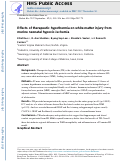 Cover page: Effects of therapeutic hypothermia on white matter injury from murine neonatal hypoxia–ischemia