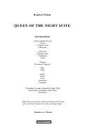 Cover page: Queen of the Night Suite