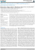 Cover page: Molecular Characteristics in MRI-Classified Group 1 Glioblastoma Multiforme