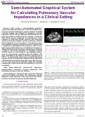 Cover page: Semi-Automated Graphical System for Calculating Pulmonary Vascular Impedances in a Clinical Setting.