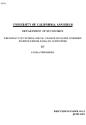 Cover page: The Impact of Technological Change on Older Workers: Evidence from Data on Computers