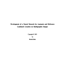 Cover page: Development of a neural network for anatomic and reference landmark location on radiographic images