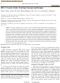 Cover page: HIV-1 Vaccine Trials: Evolving Concepts and Designs