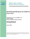Cover page: Retail Demand Response in Southwest Power Pool