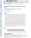 Cover page: The value in rushing: Memory and selectivity when short on time