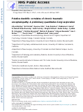 Cover page: Putative dendritic correlates of chronic traumatic encephalopathy: A preliminary quantitative Golgi exploration