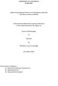 Cover page: (Re)Conceptualizing Violence in Contemporary Spanish Literature, Drama, and Film