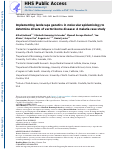 Cover page: Implementing landscape genetics in molecular epidemiology to determine drivers of vector-borne disease: A malaria case study.