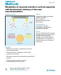 Cover page: Modulation of neuronal activity in cortical organoids with bioelectronic delivery of ions and neurotransmitters