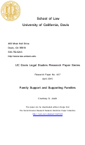 Cover page: Family Support and Supporting Families