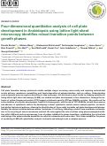 Cover page: Four-dimensional quantitative analysis of cell plate development in Arabidopsis using lattice light sheet microscopy identifies robust transition points between growth phases.