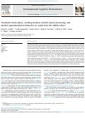 Cover page: Traumatic brain injury, working memory-related neural processing, and alcohol experimentation behaviors in youth from the ABCD cohort