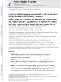 Cover page: Low dose radiotherapy is associated with local complications but not disease control in sacral chordoma