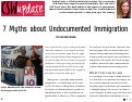 Cover page: 7 Myths about Undocumented Immigration
