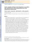 Cover page: Chronic cigarette smoking in alcohol dependence: associations with cortical thickness and N‐acetylaspartate levels in the extended brain reward system