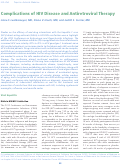 Cover page: Complications of HIV disease and antiretroviral therapy.