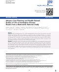 Cover page: Advance Care Planning and Health-Related Quality of Life in Huntington Disease: Results from a Multicenter National Study