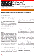 Cover page: S100A4 in esophageal cancer: Is this the one to blame?