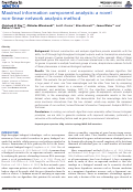 Cover page: Maximal information component analysis: a novel non-linear network analysis method