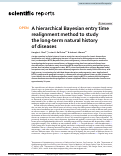 Cover page: A hierarchical Bayesian entry time realignment method to study the long-term natural history of diseases