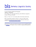 Cover page: Levels of Structure Within the Paragraph