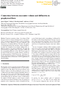 Cover page: Connection between encounter volume and diffusivity in geophysical flows