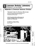 Cover page: In-Situ Transmission Electron Microscopy and Computer Simulation Study of the Kinetics of Oxygen Loss in YBa2Cu3Oz