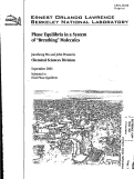 Cover page: Phase Equilibria in a System of "Breathing" Molecules
